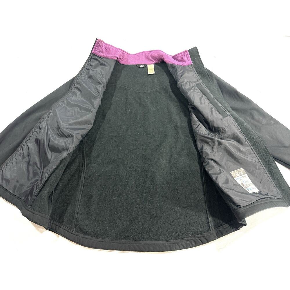 Walls Jacket Womens Large Black Fleece Lined Full Zip Hiking Soft Shell - Picture 10 of 12